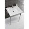 Fauceture KVPB25227W8PN 25-Inch Console Sink with Brass Legs (8-Inch, 3 Hole), White/Polished Nickel KVPB25227W8PN - alternate 6